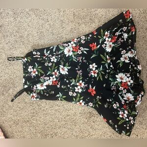 Thrifted floral mini dress